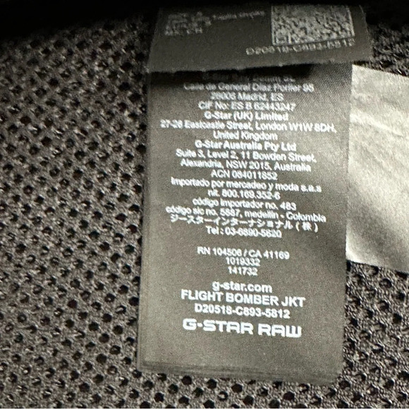 G-Star Raw Flight Bomber Jacket in Cloack.  Sz: Small - Picture 11 of 16